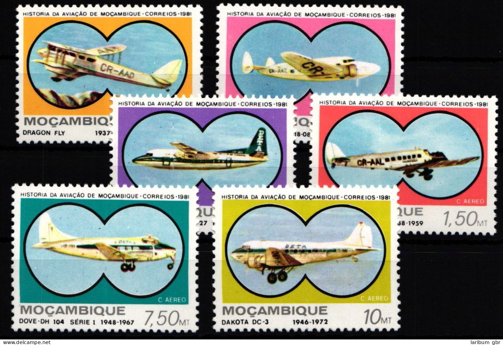 Mosambik 810-815 Postfrisch Flugzeuge #GY279 - Mozambique