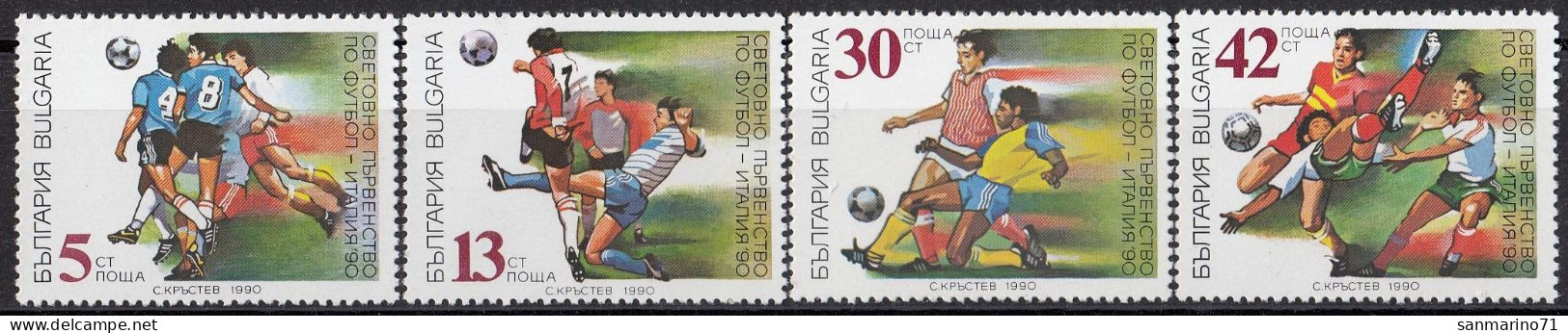 BULGARIA 3825-3828,unused (**) Football - Ungebraucht