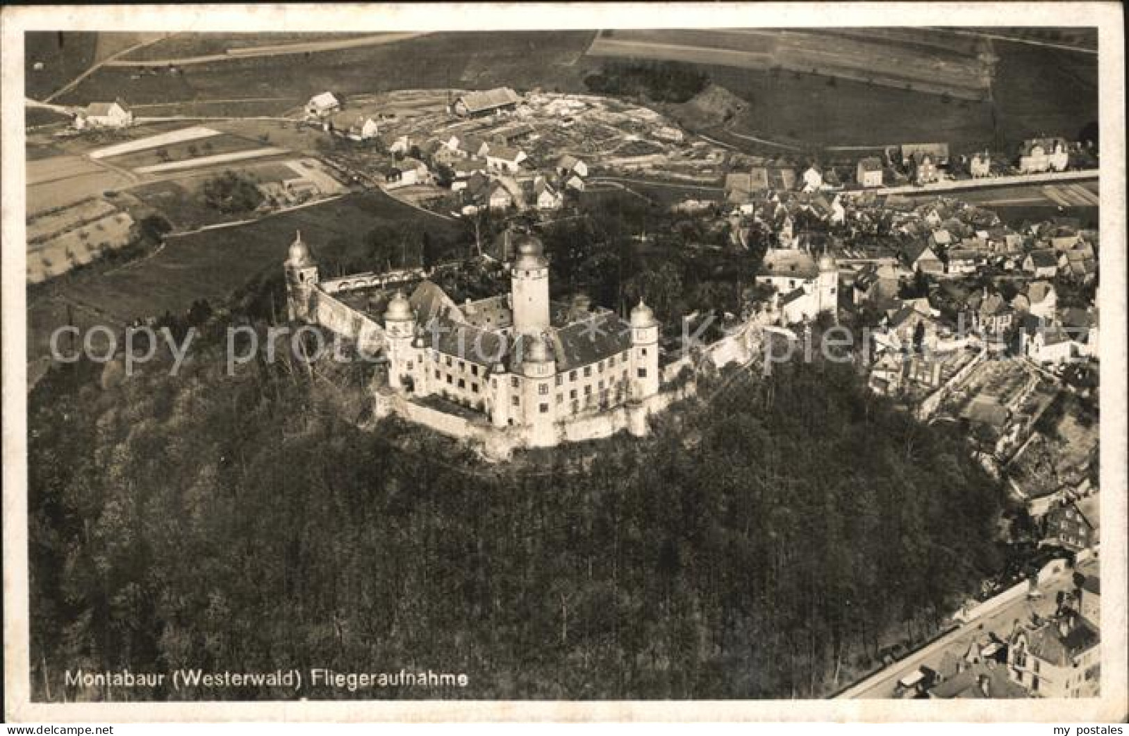 72425122 Montabaur Westerwald Schloss Fliegeraufnahme Montabaur - Montabaur