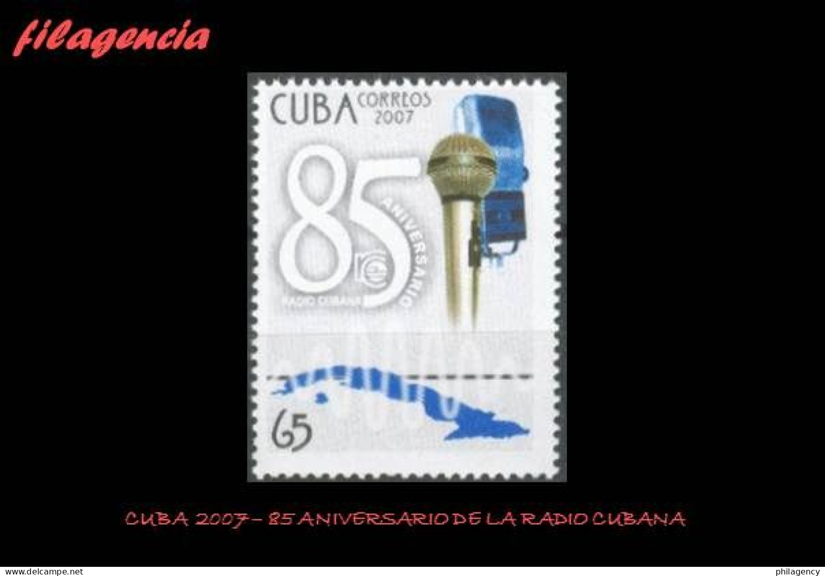 CUBA MINT. 2007-25 85 ANIVERSARIO DE LA RADIO EN CUBA - Nuevos
