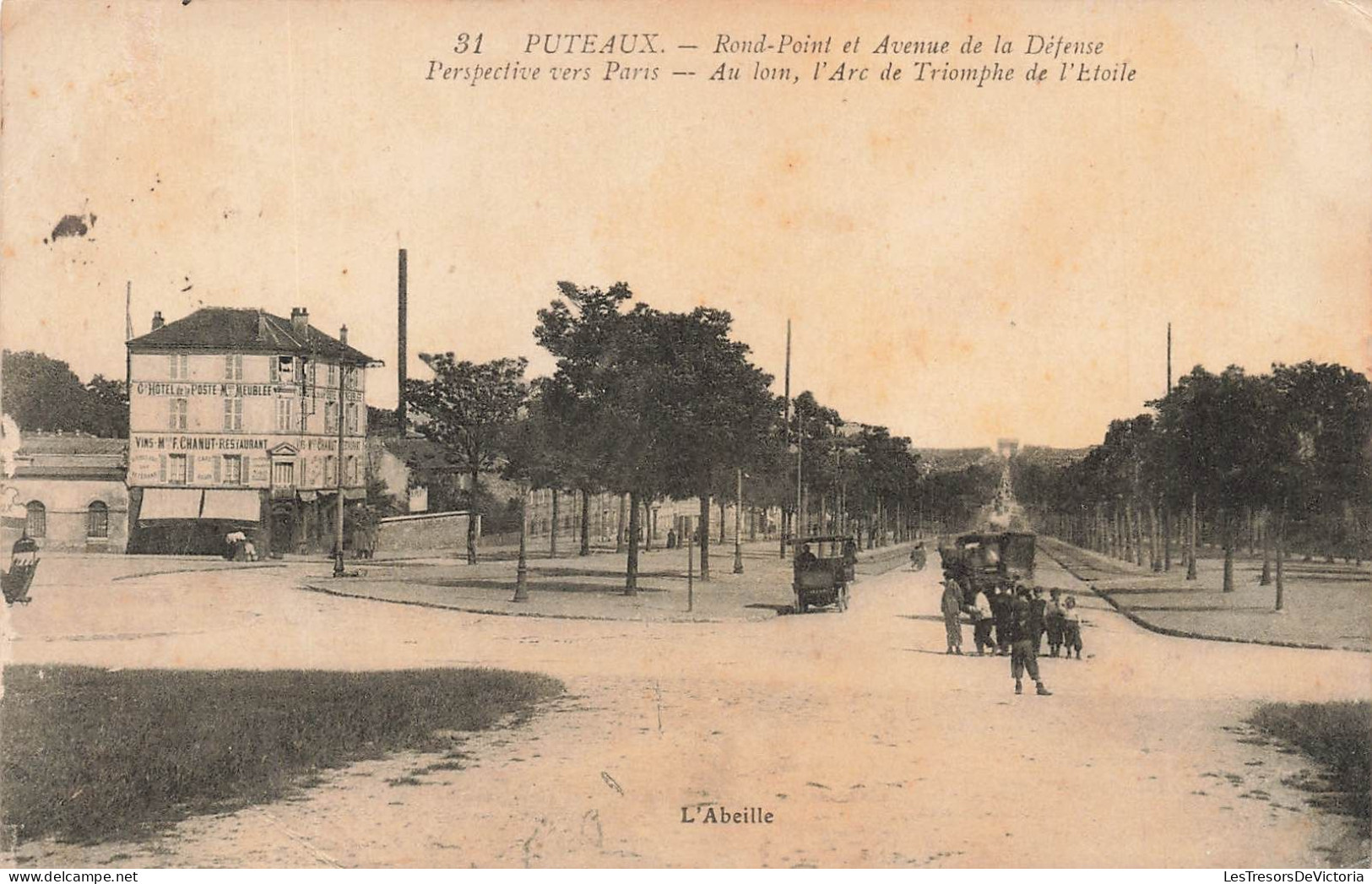 FRANCE - Puteaux - Vue Générale Du Rond Point Et Avenue De La Défense - Perspective Vers Paris - Carte Postale Ancienne - Puteaux