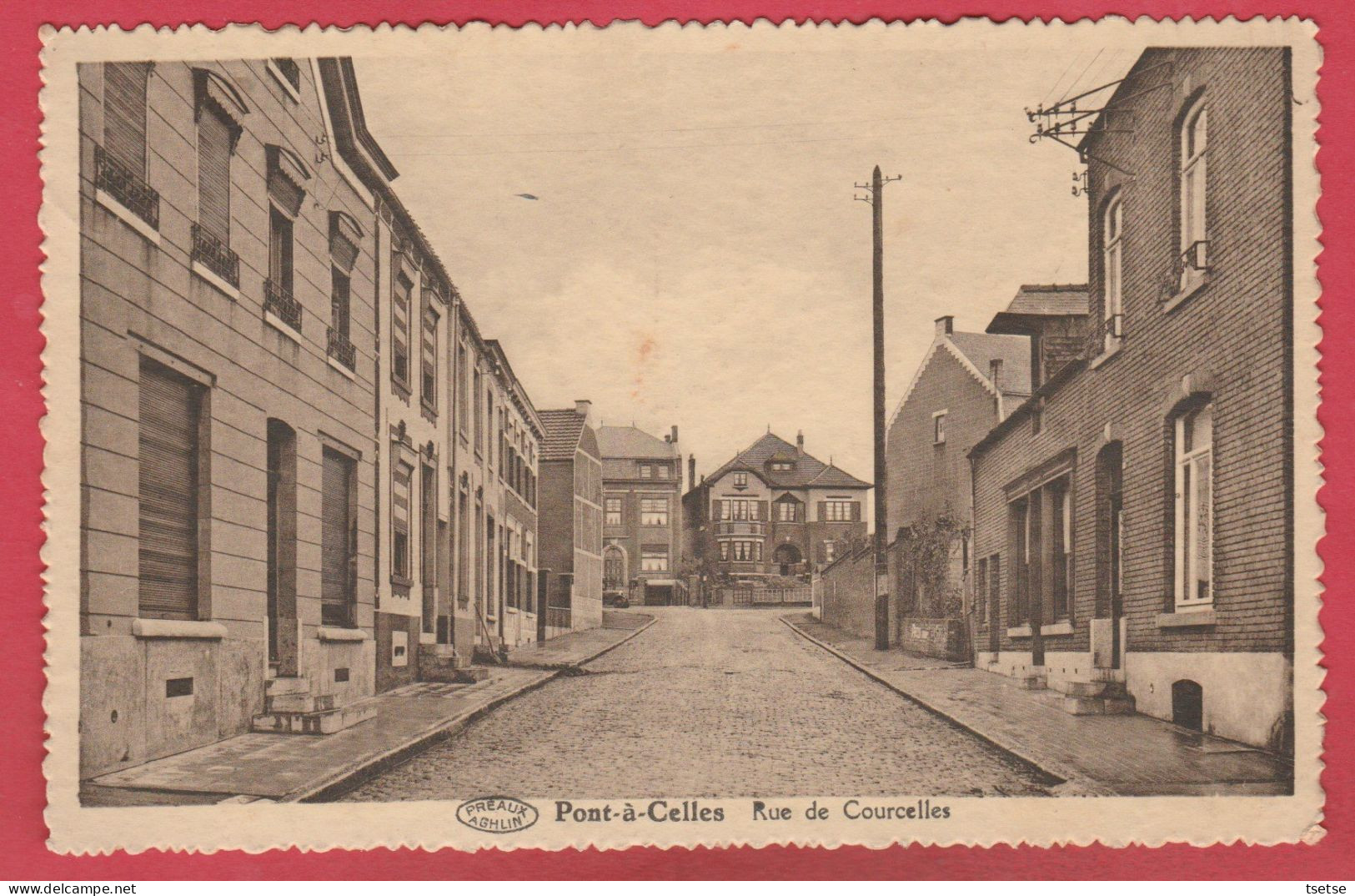 Pont-à-Celles - Rue De Courcelles - 1938 ( Voir Verso ) - Pont-à-Celles