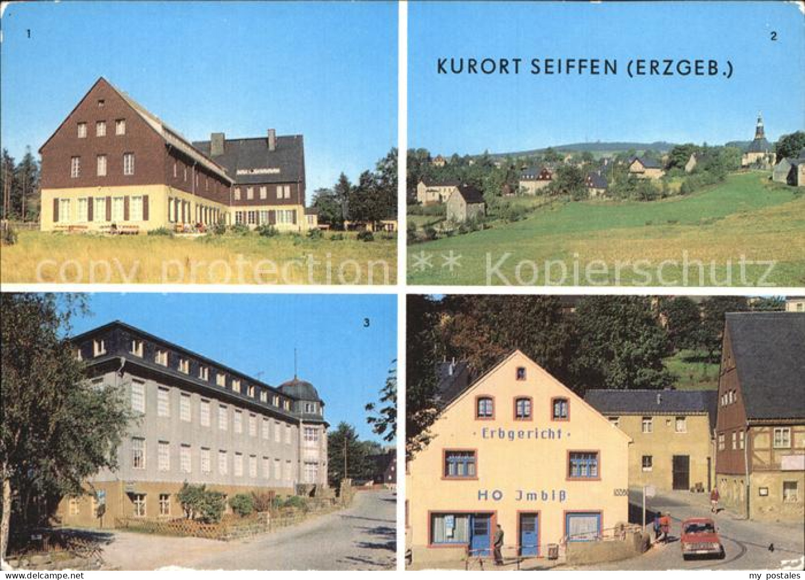 72424057 Seiffen Erzgebirge Erholungsheim Berghof Spielzeugmuseum Erbgericht Kur - Seiffen