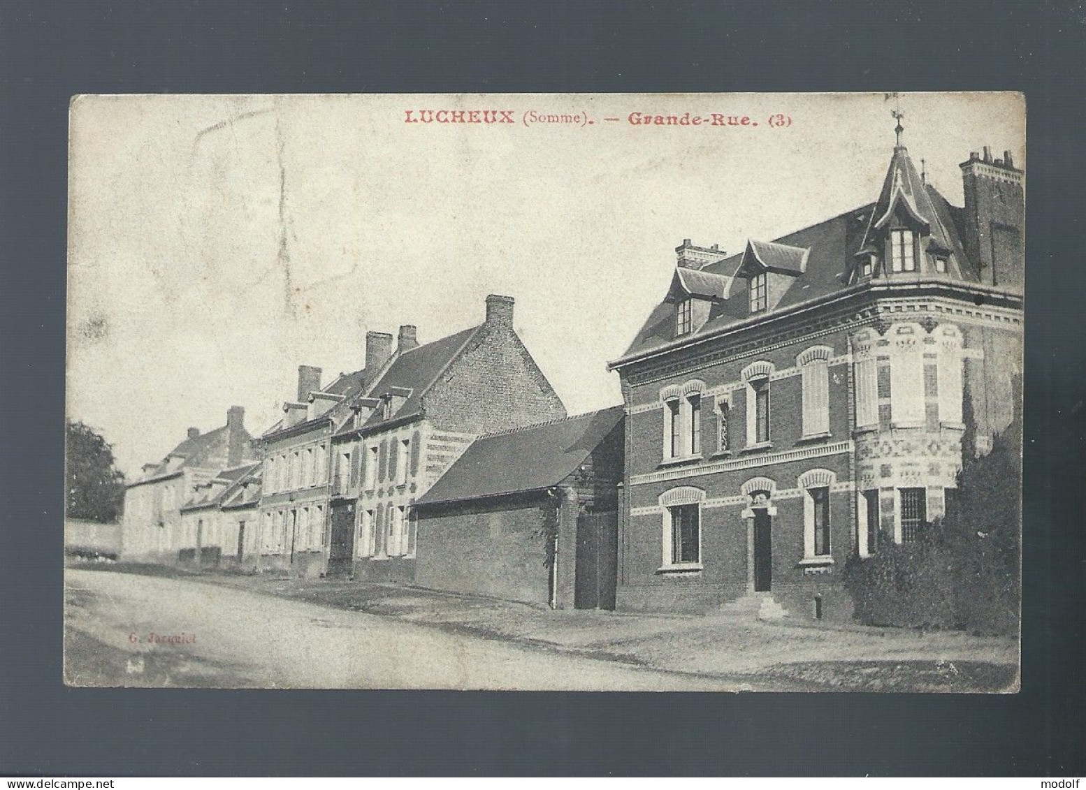 CPA - 80 - Lucheux - Grande-Rue - Circulée En 1910 - Lucheux