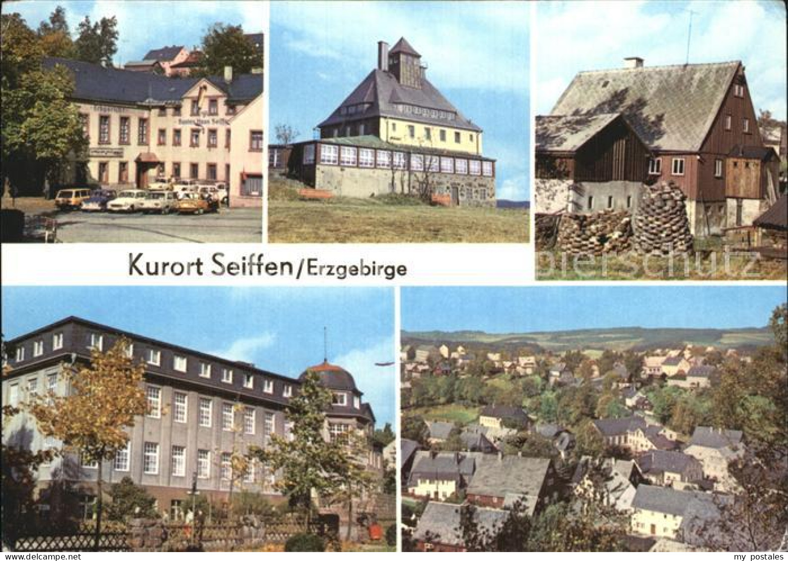 72423627 Seiffen Erzgebirge HOG Buntes Haus Schwartenbergbaude Freilichtmuseum S - Seiffen