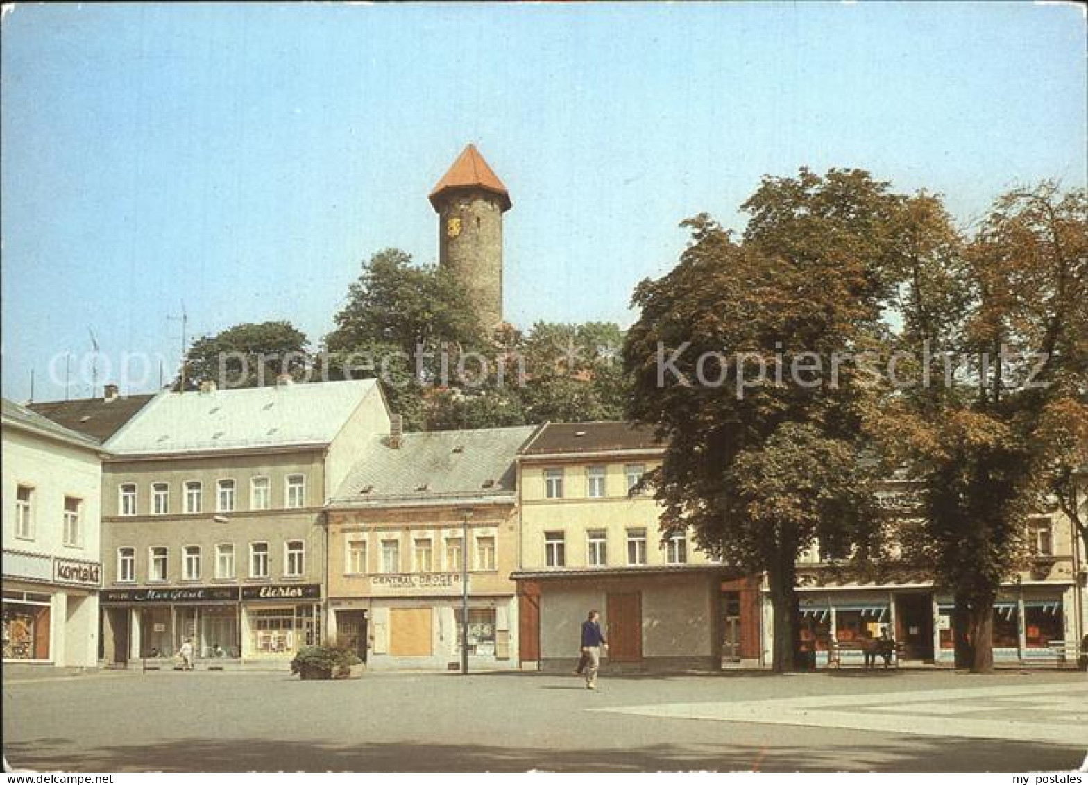 72423620 Auerbach Vogtland Friedensplatz Mit Schlossblick Auerbach - Auerbach (Vogtland)