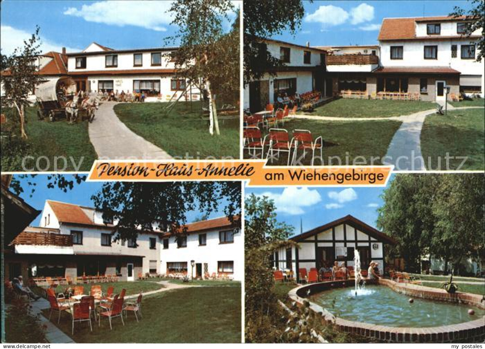 72422702 Bad Holzhausen Luebbecke Pension Haus Annelie Garten Brunnen Boerningha - Getmold