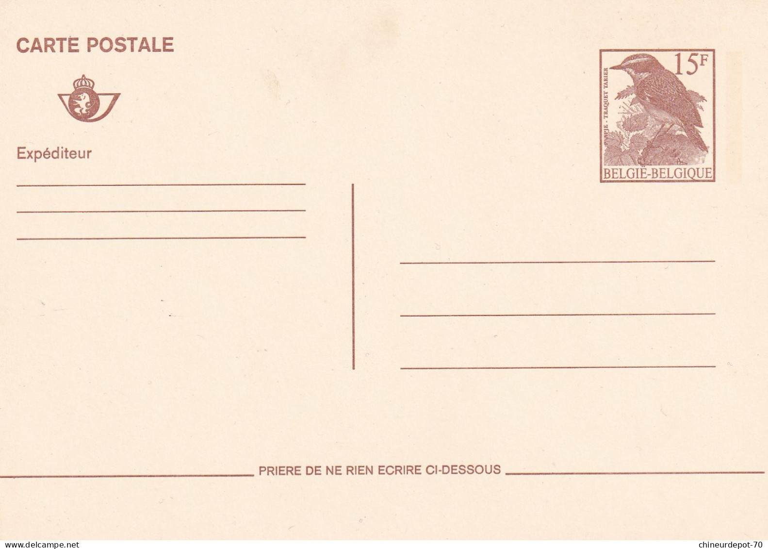 Carte Postale Oiseaux Buzin 15 Fr - Geïllustreerde Briefkaarten (1971-2014) [BK]