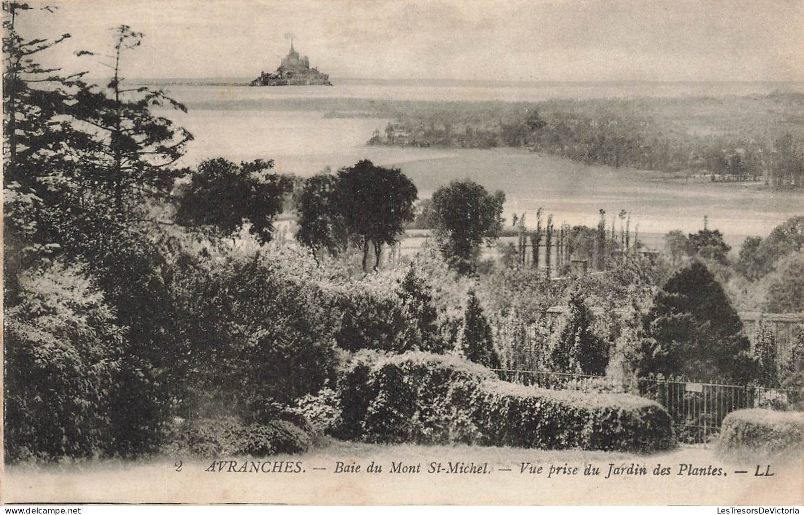 FRANCE - Avranches - Vue Sur La Baie Du Saint Michel - Vue Prise Du Jardin Des Plantes - LL - Carte Postale Ancienne - Avranches