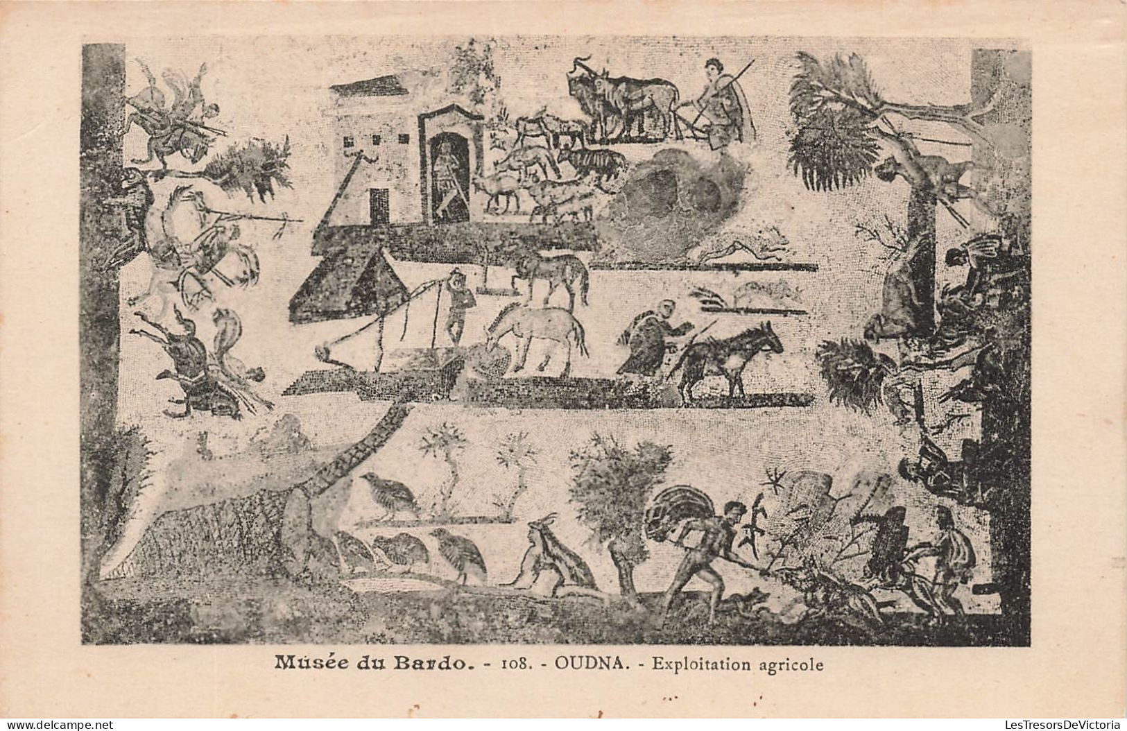 TUNISIE - Musée Du Bardo - Oudna - Exploitation Agricole - Carte Postale Ancienne - Tunisie