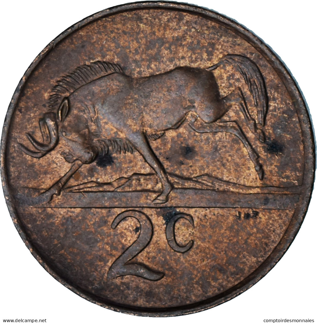 Afrique Du Sud, 2 Cents, 1982 - Afrique Du Sud