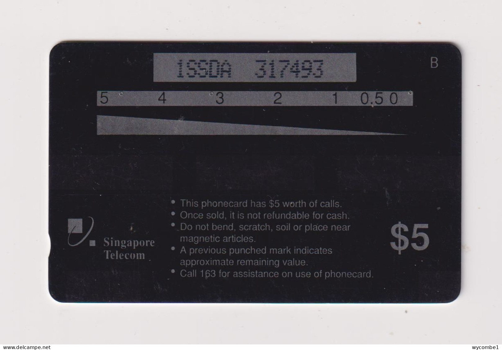 SINGAPORE - Singapore Direct GPT Magnetic Phonecard - Singapour