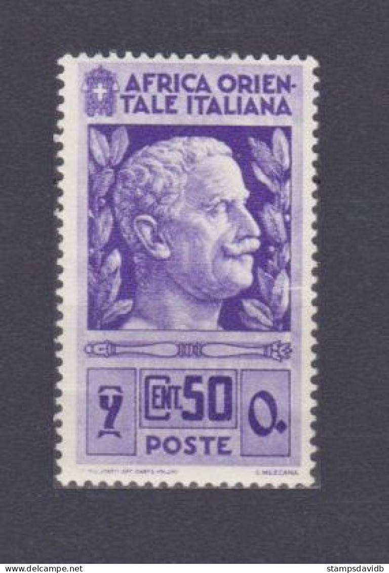 1938 Italian Eastern Africa 10 King Victor Emmanuel III - Africa Orientale Italiana