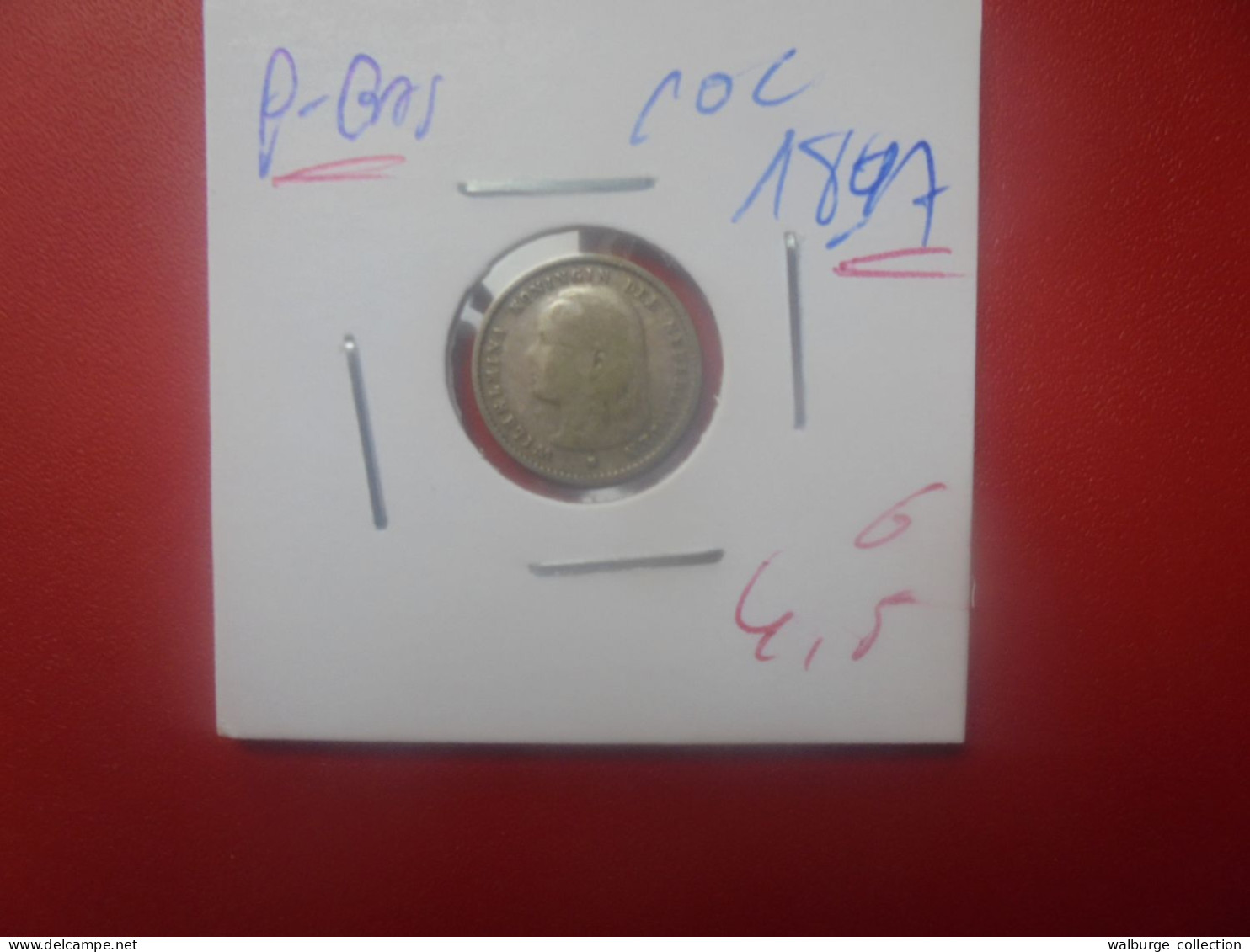 PAYS-BAS 10 Cent 1897 ARGENT (A.8) - 10 Cent