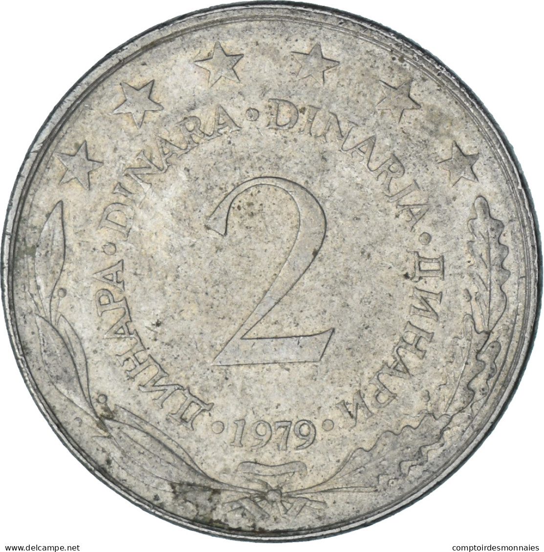 Yougoslavie, 2 Dinara, 1979 - Yugoslavia