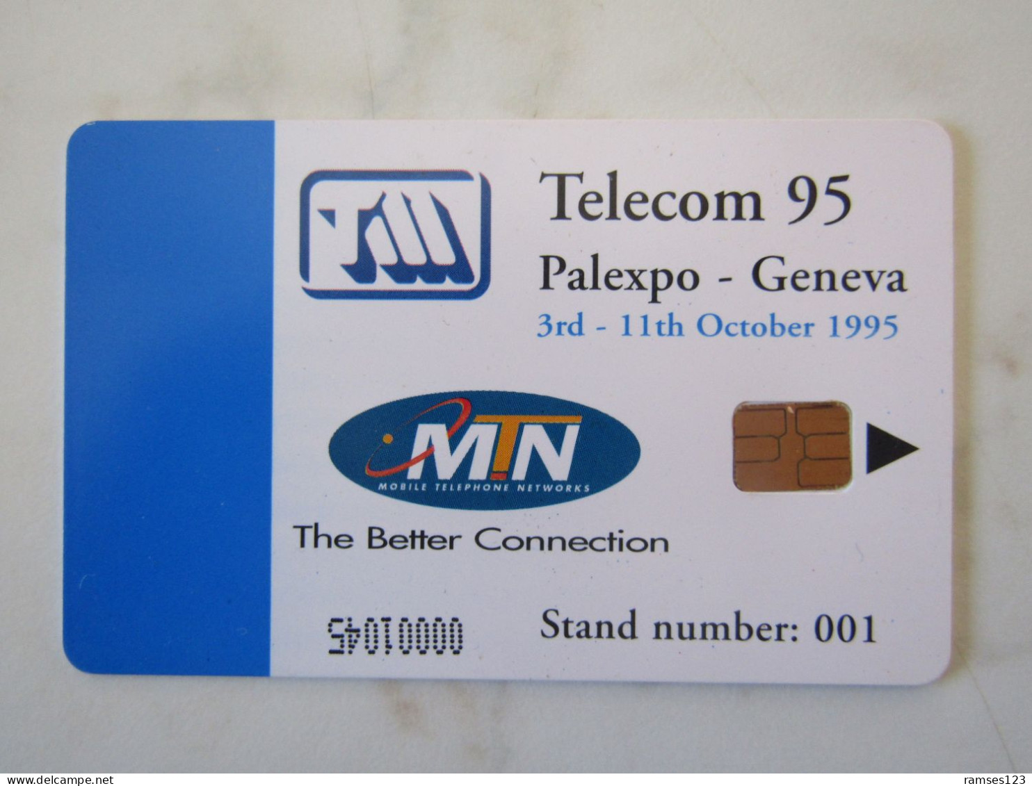 SOUTH  AFRICA  TELECOM 95   PALEXPO  GENEVA   TEST DEMO - Suráfrica