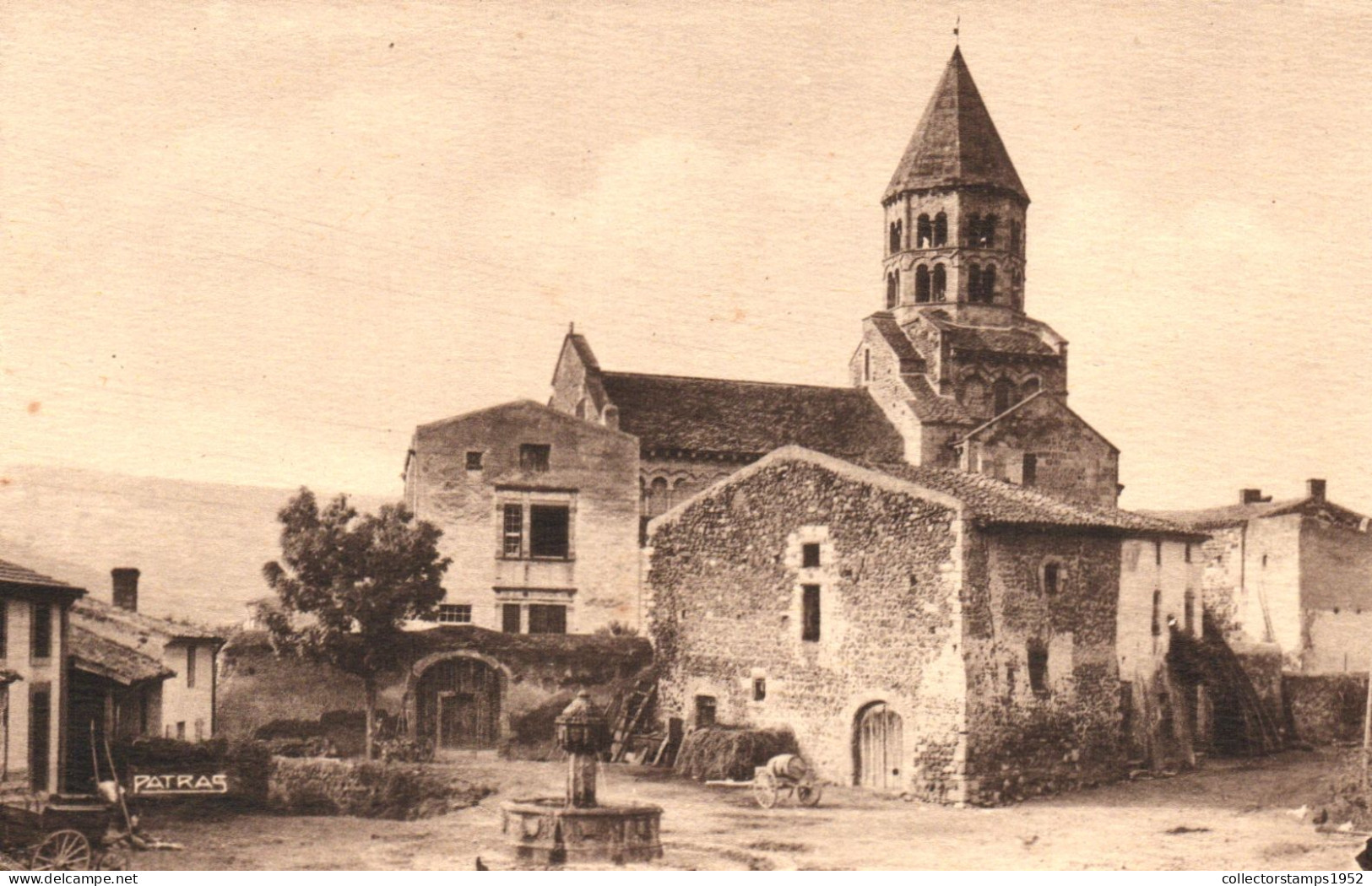 SAINT SATURNIN, CHER, CHURCH, ARCHITECTURE, FOUNTAIN, PATRAS EDITION, FRANCE, POSTCARD - Saint-Saturnin