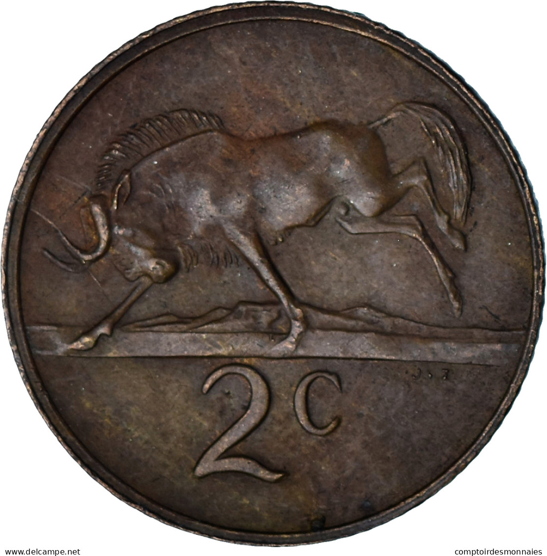 Afrique Du Sud, 2 Cents, 1980 - Afrique Du Sud