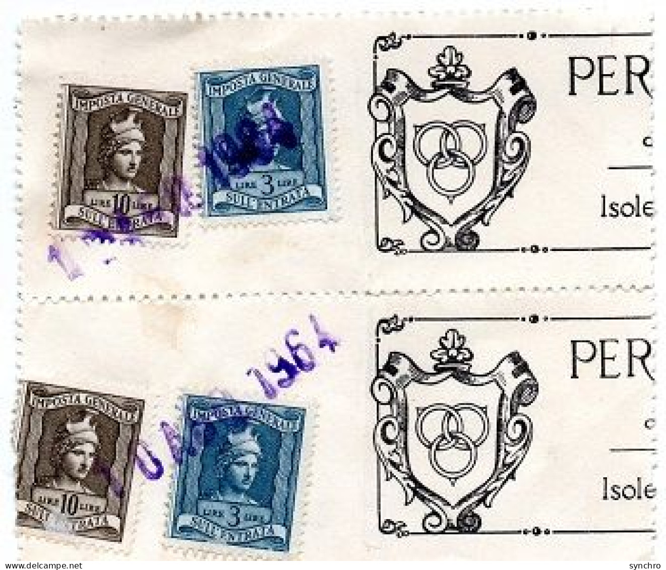 Fiscaux Tampon 1964 - Revenue Stamps