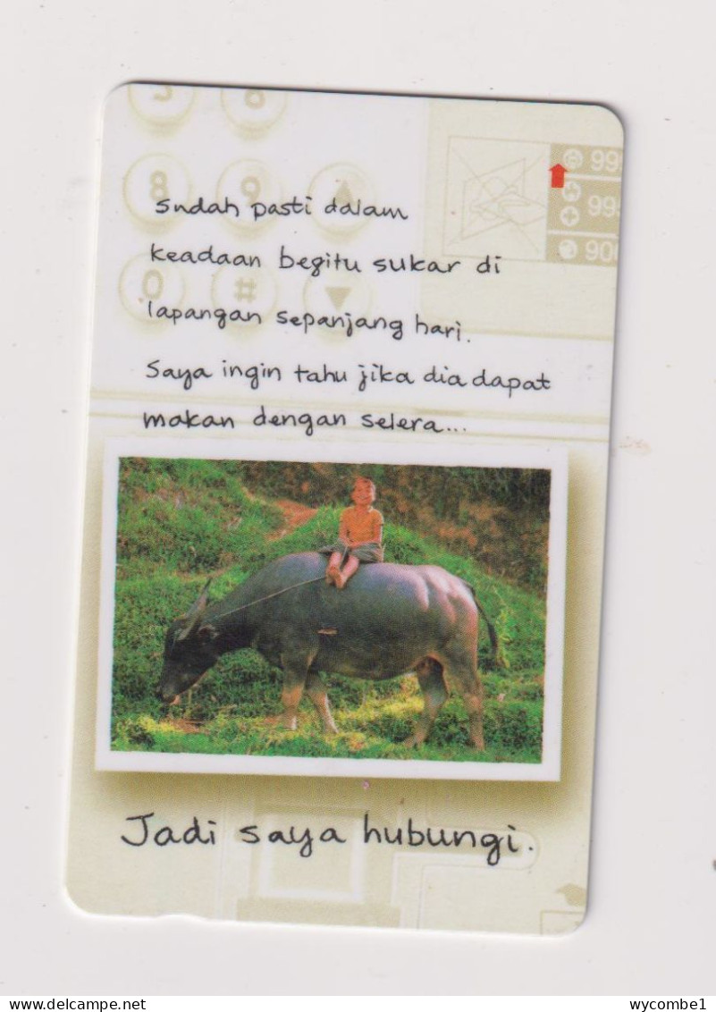 SINGAPORE - Sitting On Water Buffalo GPT Magnetic Phonecard - Singapour