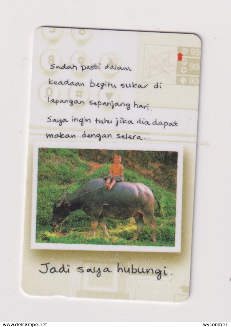 SINGAPORE - Sitting On Water Buffalo GPT Magnetic Phonecard - Singapore