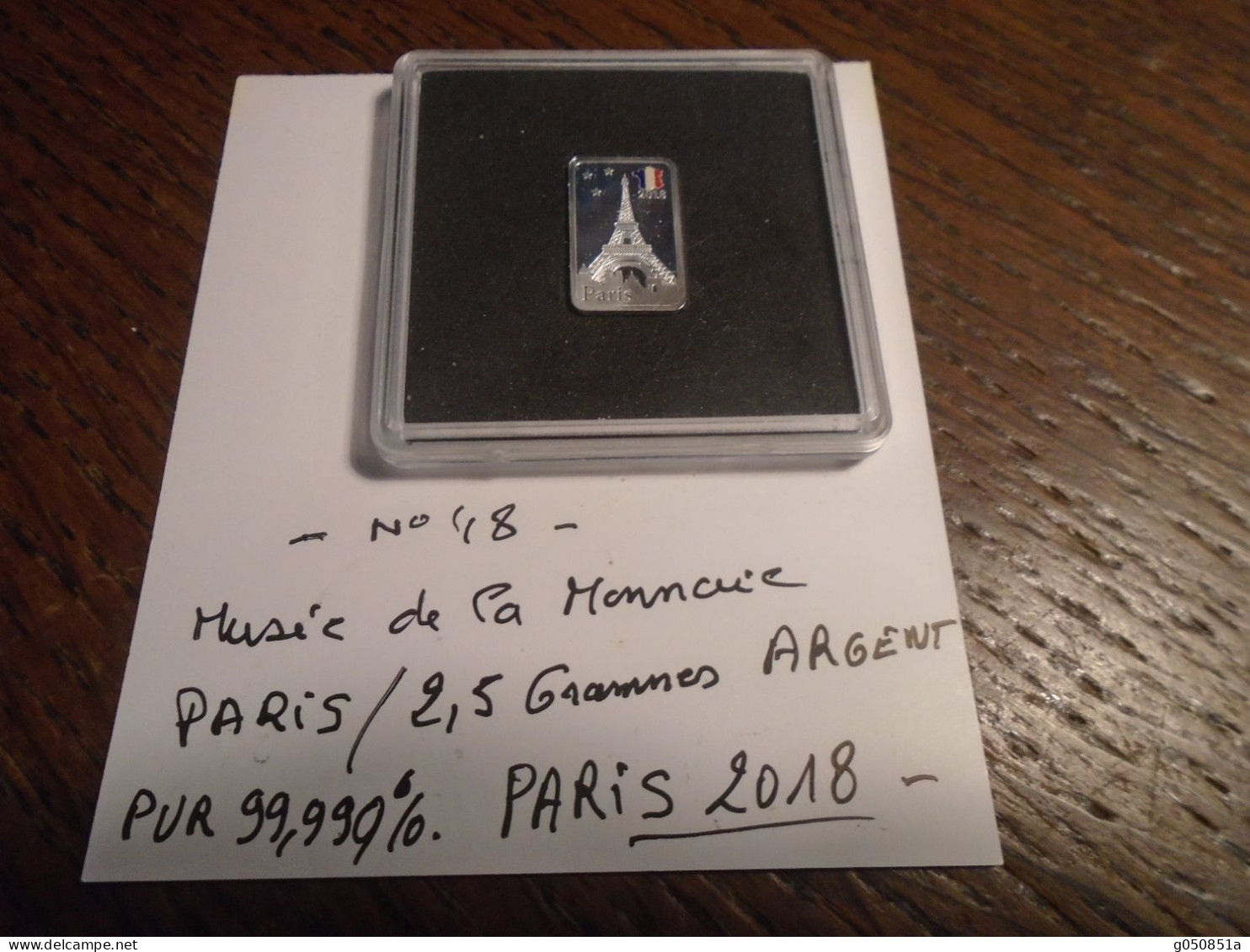 VENDU Au Musee De La MONNAIE A PARIS 2018 (Petit LINGOT En ARGENT PUR A 0,9999)lire Descriptif   NEUF **** - Autres & Non Classés