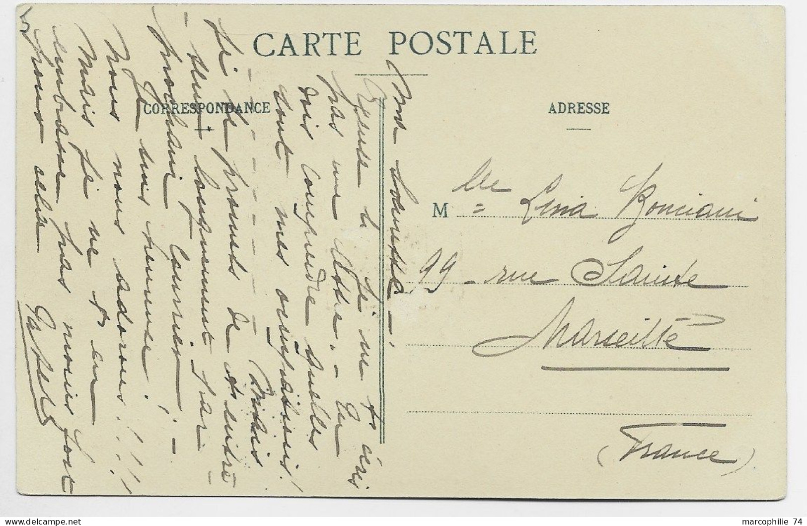 ANJOUAN  1C GROUPE AU RECTO CARTE ANJOUAN LE LITTORAL A GOMAJOU - Storia Postale