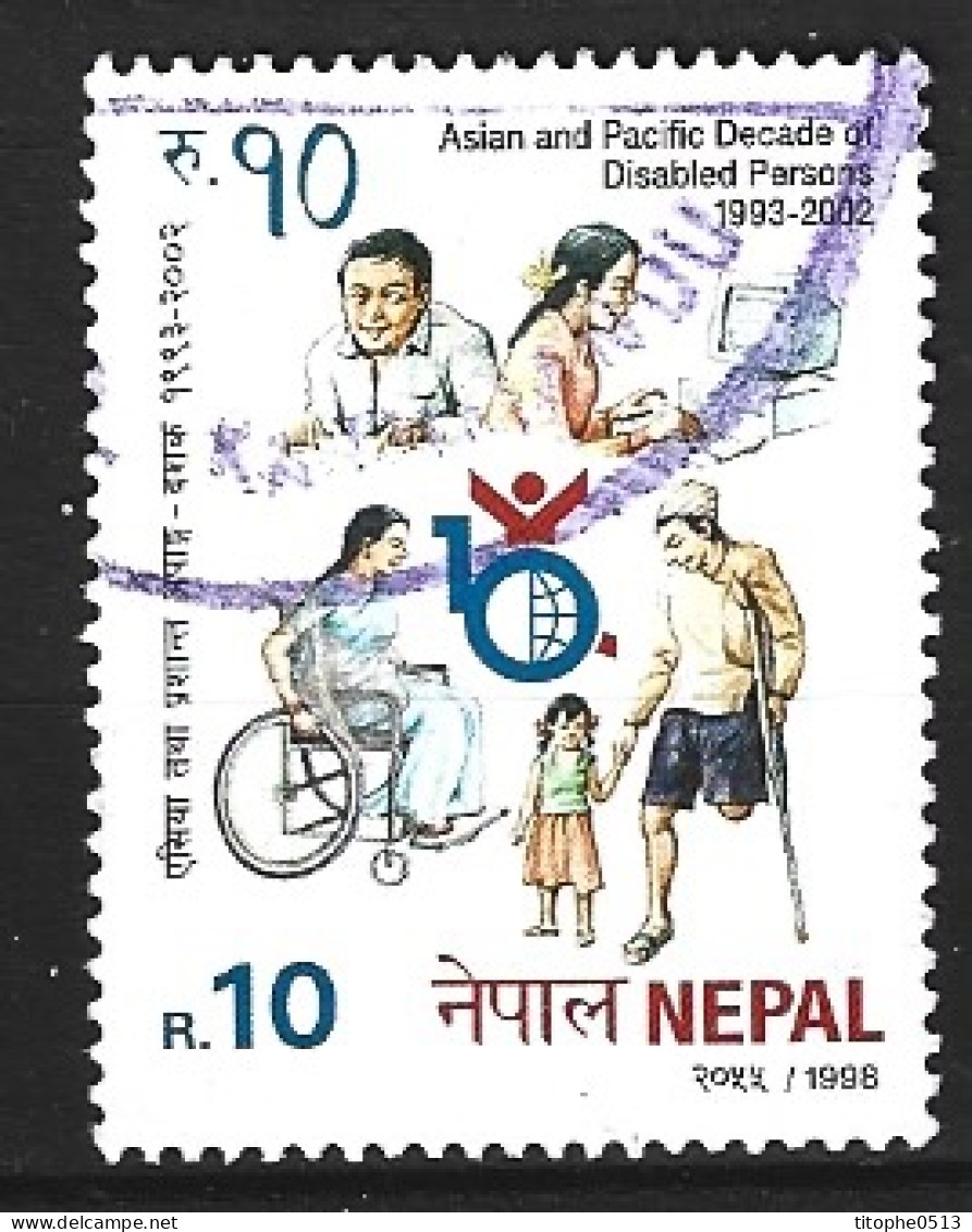 NEPAL. N°647 Oblitéré De 1998. Année Des Handicapés. - Handicaps