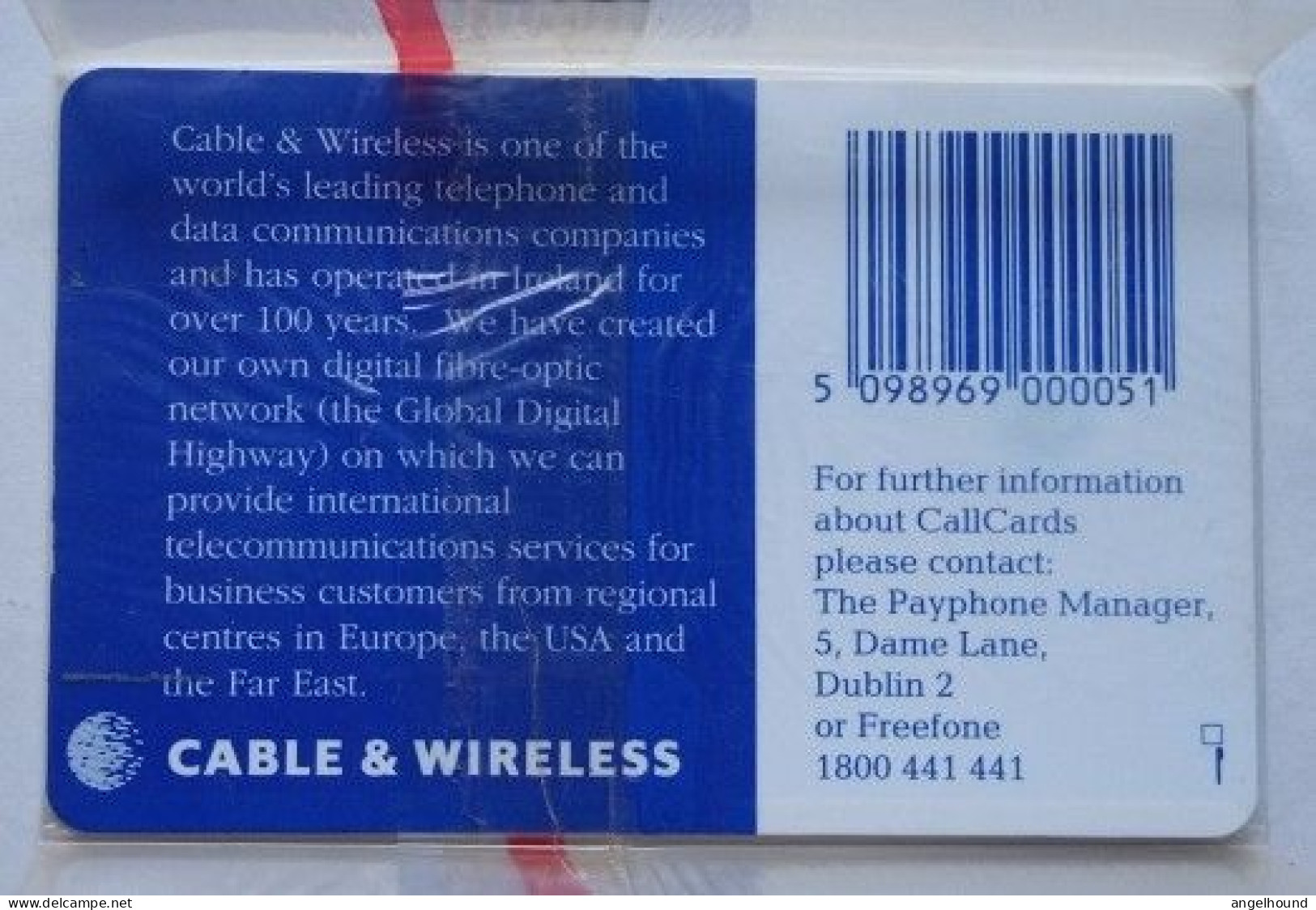 Ireland 10 Units Chip Card MINT - Cable And Wireless - Irlanda