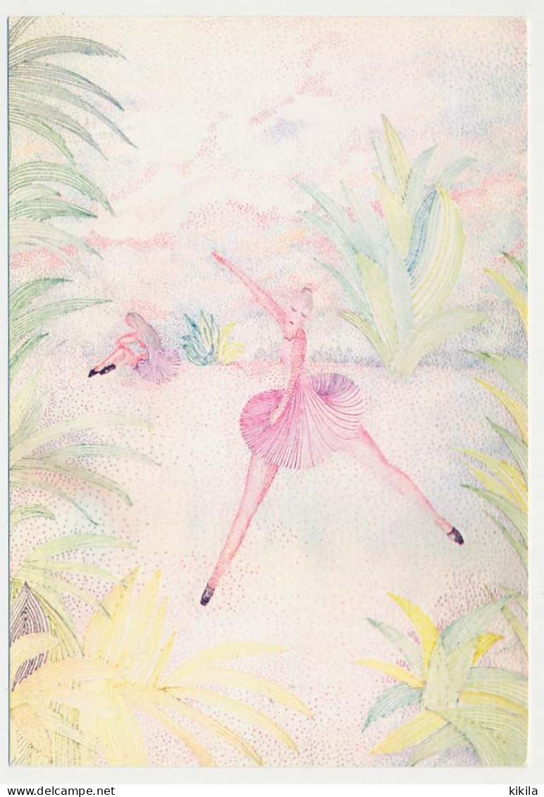 CPSM 10.5 X 15 Illustrateur IVAN HOR  Danseuse Ballerine Nature - Hor