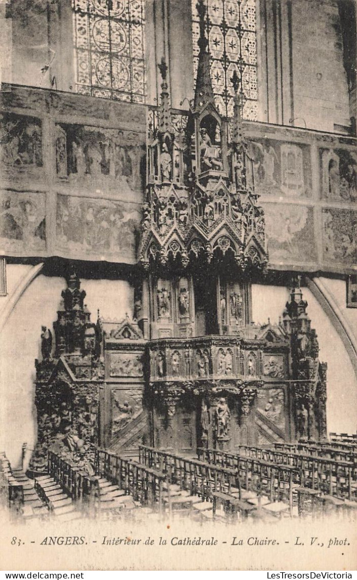 FRANCE - Angers - Intérieur De La Cathédrale - Vue Sur La Chaire - L.V - Carte Postale Ancienne - Angers