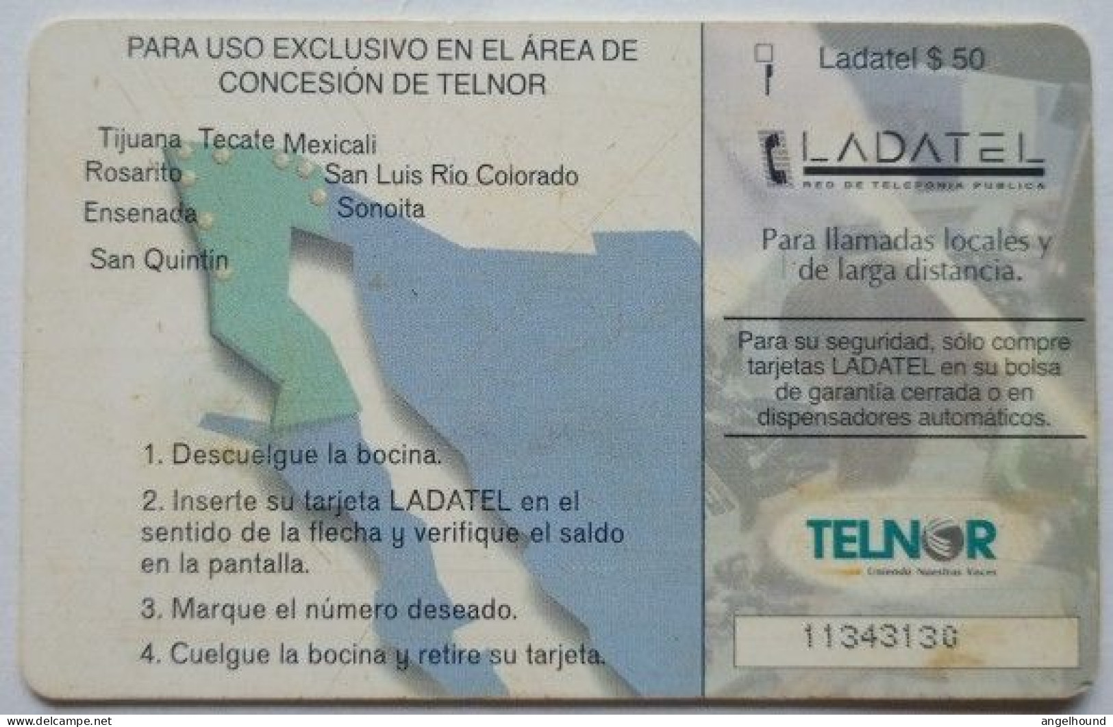 Mexico Ladatel $50 Chip Card - Maquilando Electronica - Mexiko