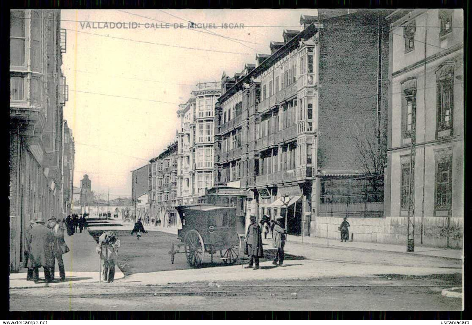 VALLADOLID - Calle De Miguel Iscar. ( Ed.Fototipia De Hauser Y Menet / L. J.)  Carte Postale - Valladolid