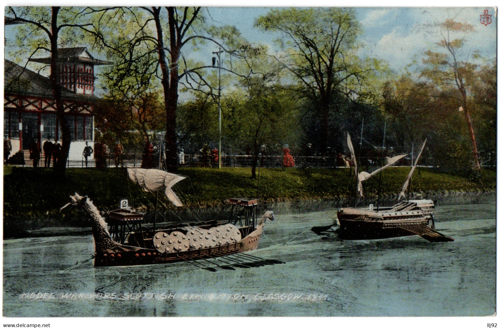 CPA ROYAUME UNI - GLASGOW - Model Warships - Scottisch Exhibition 1911 - Lanarkshire / Glasgow