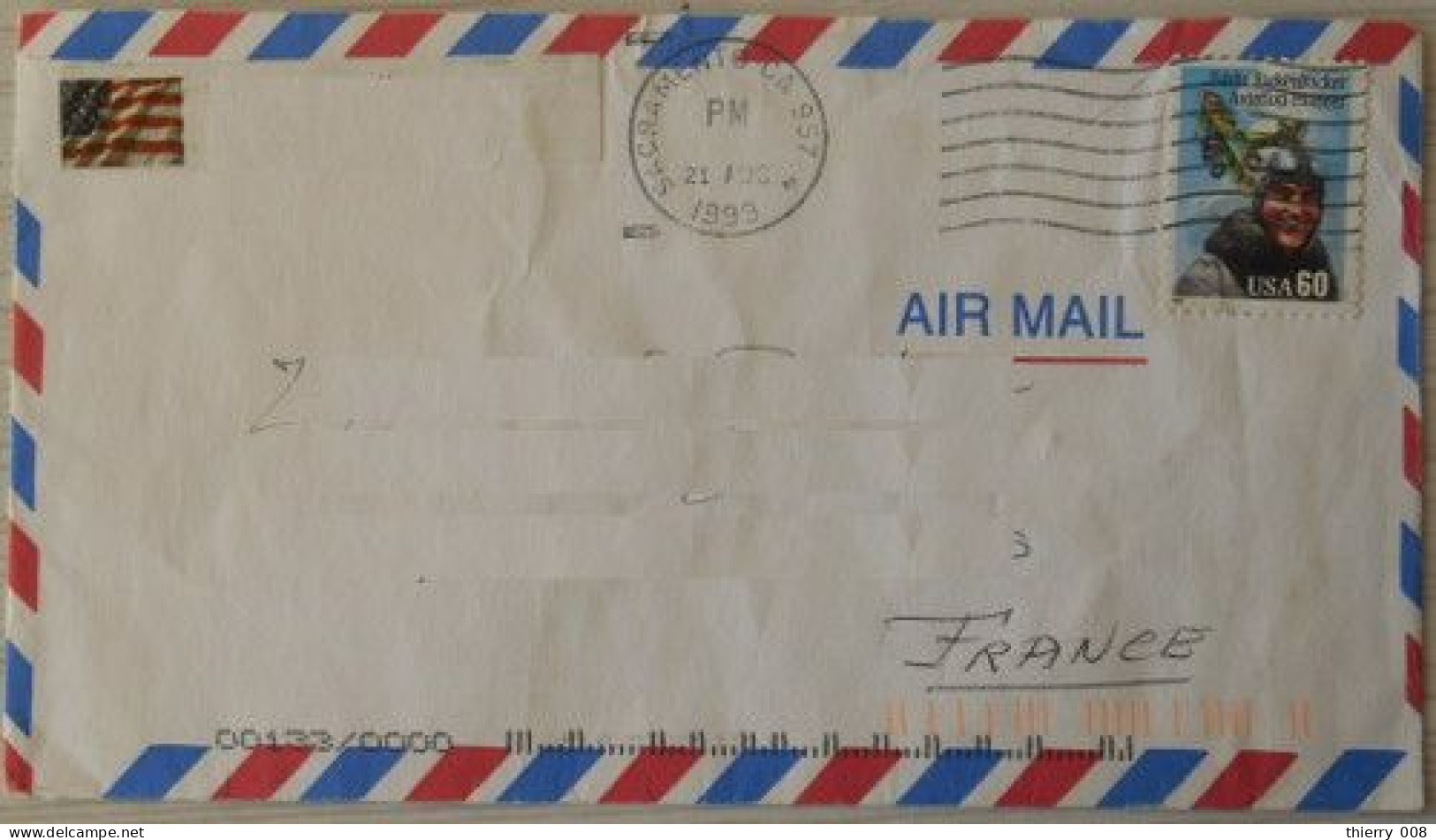 752 Etats Unis USA  Enveloppe Timbre Eddie Rickenbacker Pionnier De L' Aviation - Lettres & Documents