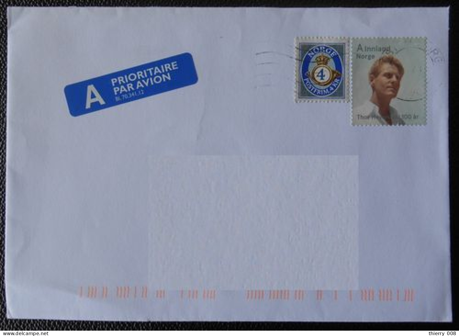 727  Norvège   Enveloppe Timbres Usage Courant Et Thor Heyerdahl - Storia Postale