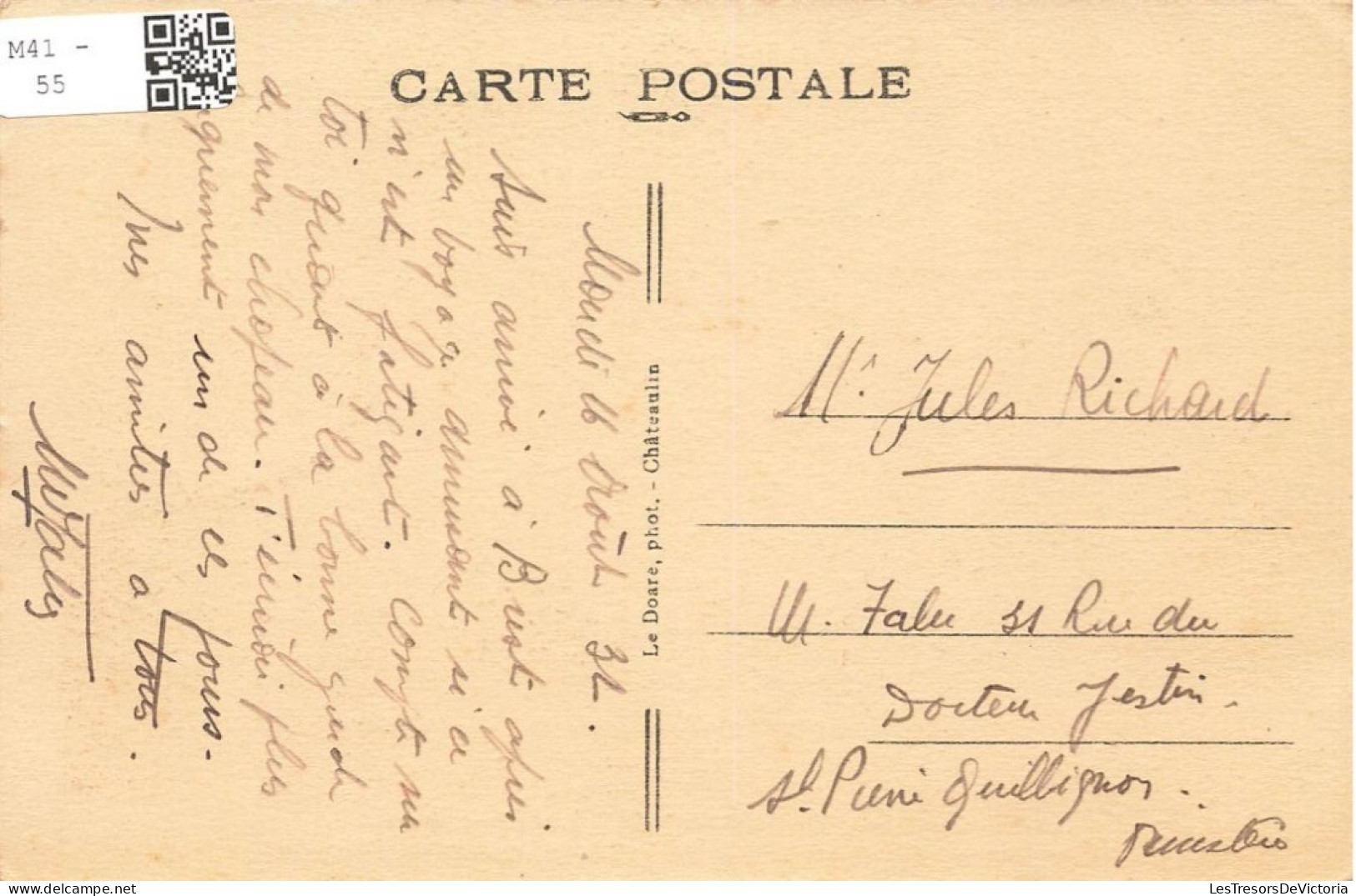 FRANCE - Plougastel Daoulas - Vue Générale Du Pont Albert Louppe -  Carte Postale Ancienne - Plougastel-Daoulas