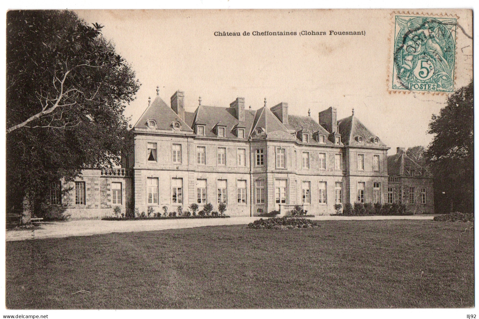 CPA 29 - CLOHARS-FOUESNANT (Finistère) - Château De Cheffontaines - Dos Simple - Clohars-Carnoët