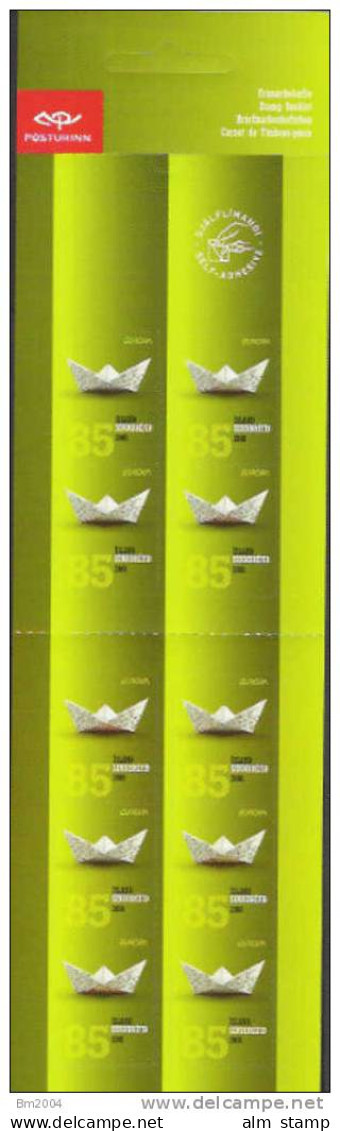 2008 Island Booklet    Mi. 1170-1 ** MNH " Europa " - Franking Labels