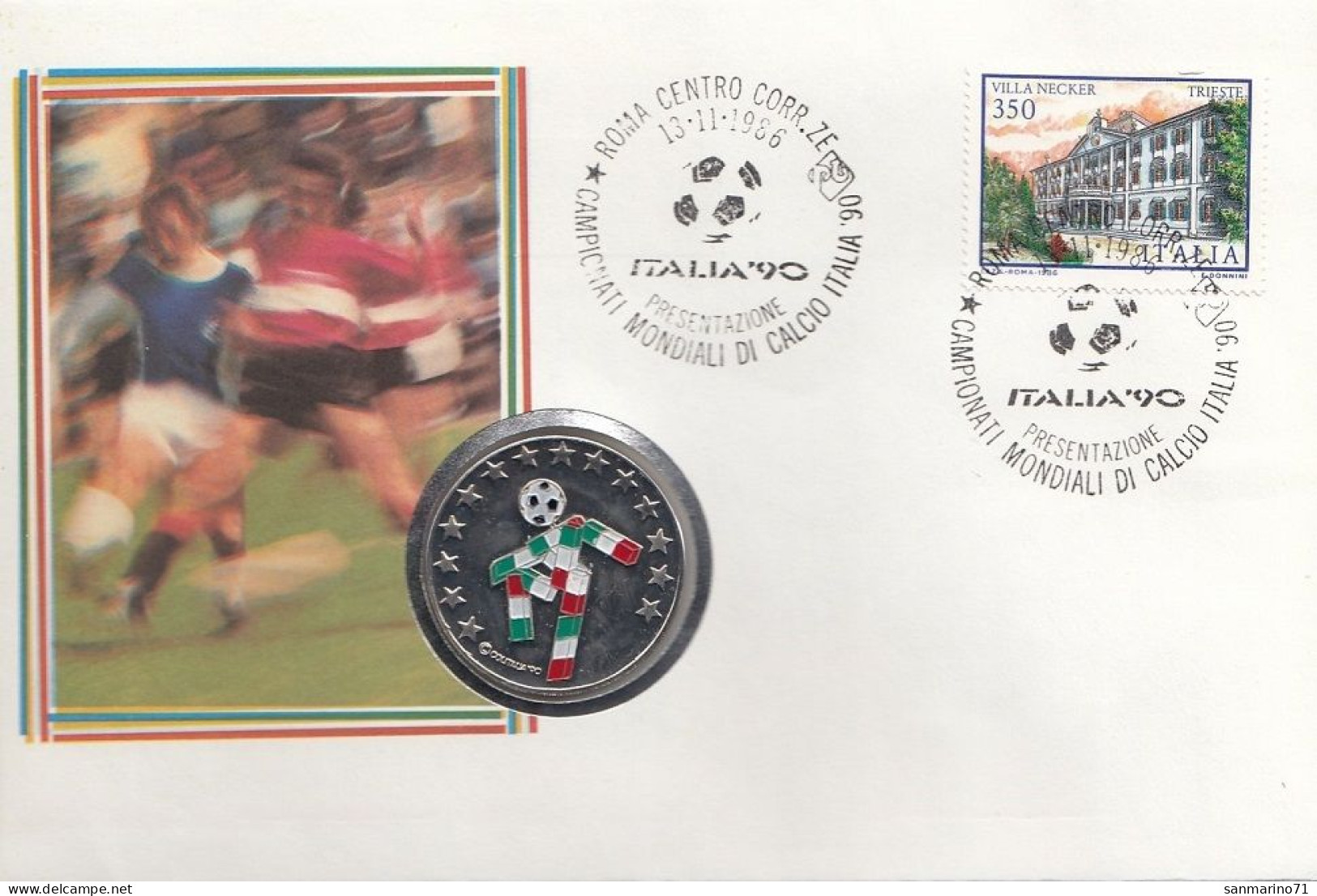 FDC ITALY 1990 - Covers & Documents