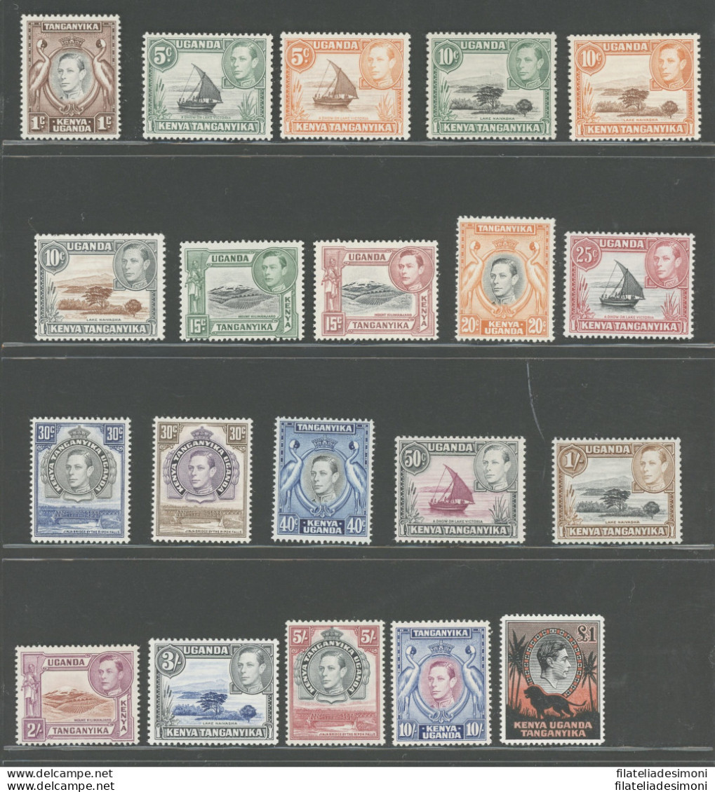 1938-54 Kenya Uganda Tanganyika - Stanley Gibbons N. 131-150 - Serie Di 20 Valori - MNH** - Altri & Non Classificati