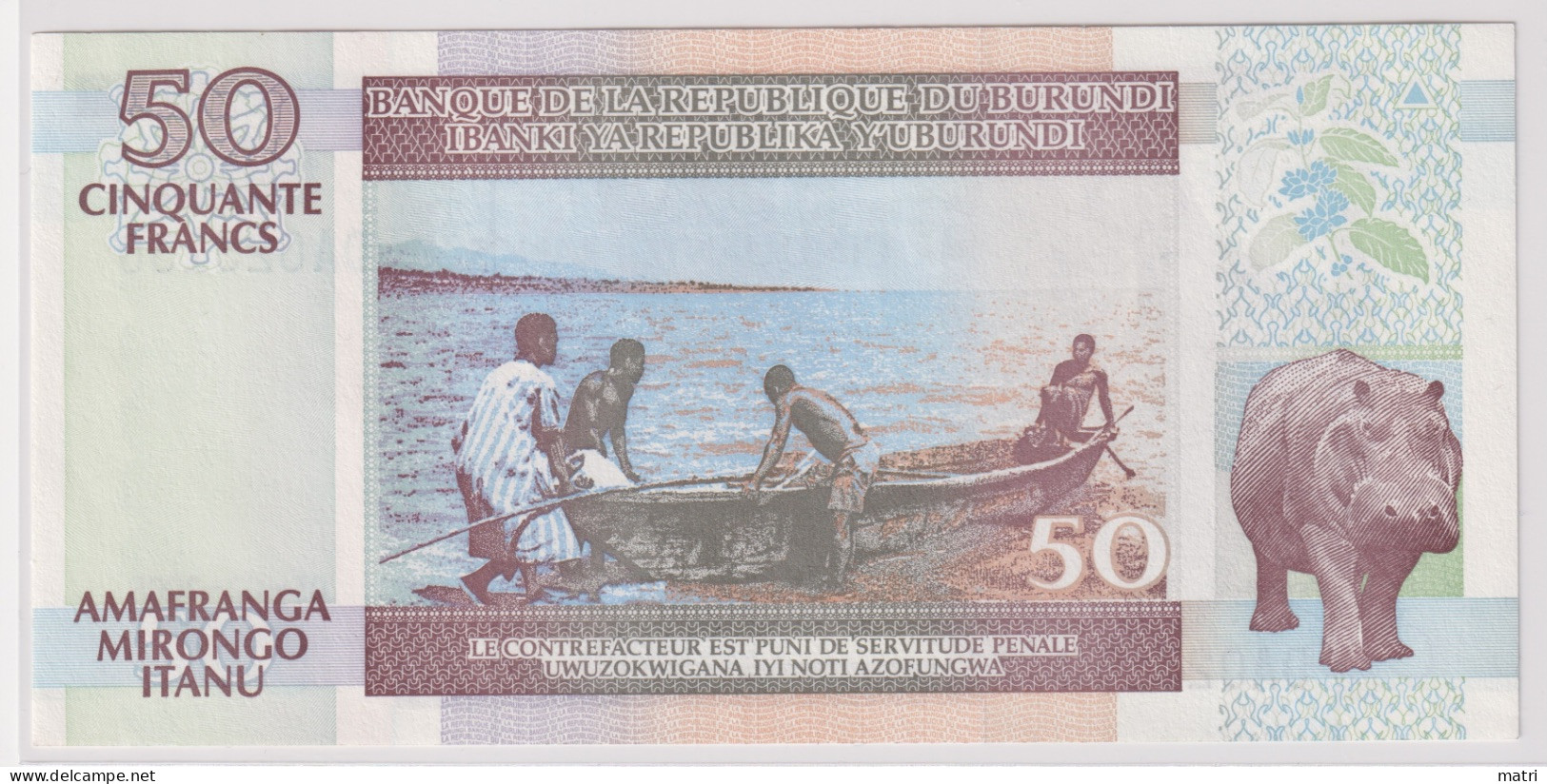 Burundi 50 Francs 2005 P-36e - Burundi