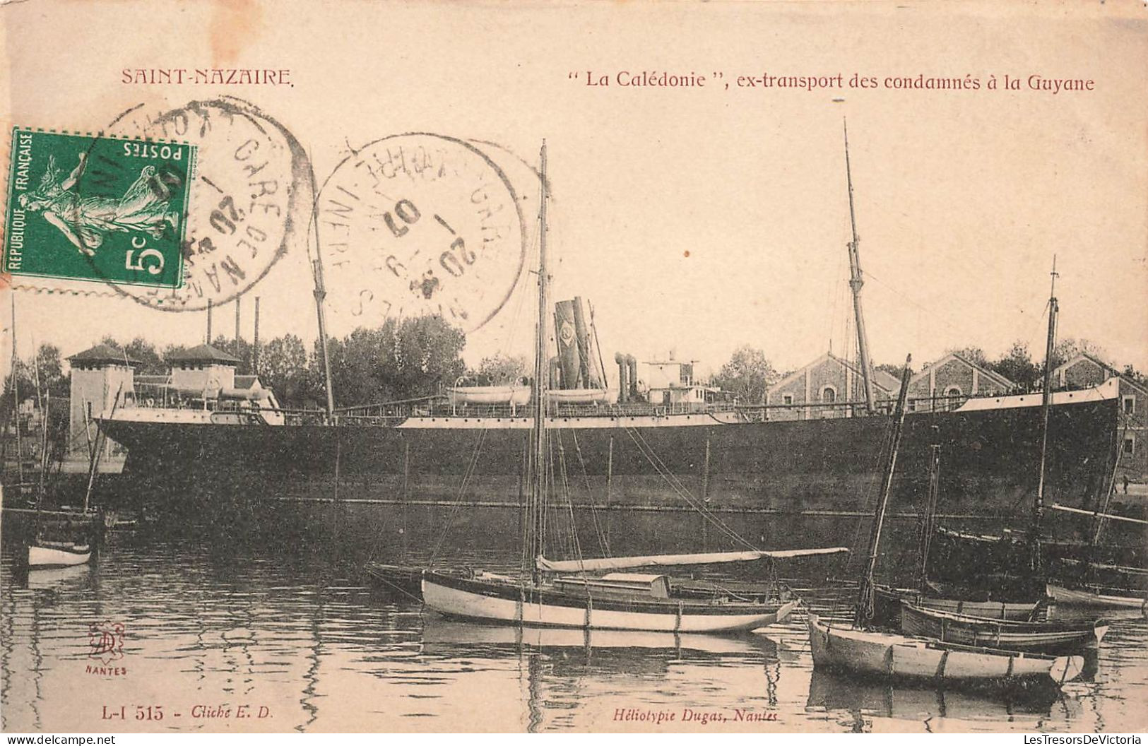 Nouvelle Calédonie - Saint Nazaire - La Calédonie, Ex Transport Des Condamnés à La Guyane - Carte Postale Ancienne - Nueva Caledonia