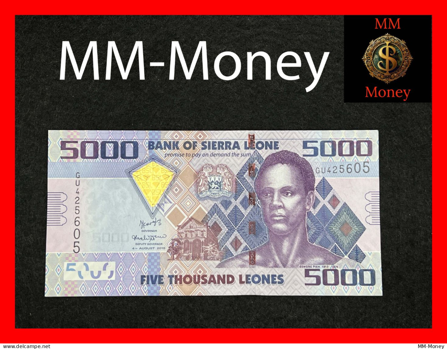 SIERRA LEONE 5.000  5000  Leones  4.8.2015   P. 32   UNC - Sierra Leone