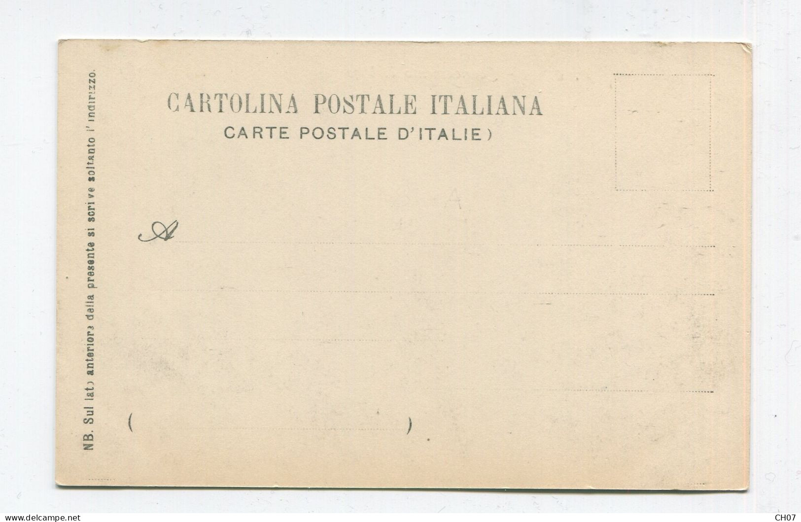 "Lot De 2 Cartes Postales Anciennes Italie Florence, Livreur De Vin, Dos Non-divisé - Verzamelingen & Kavels