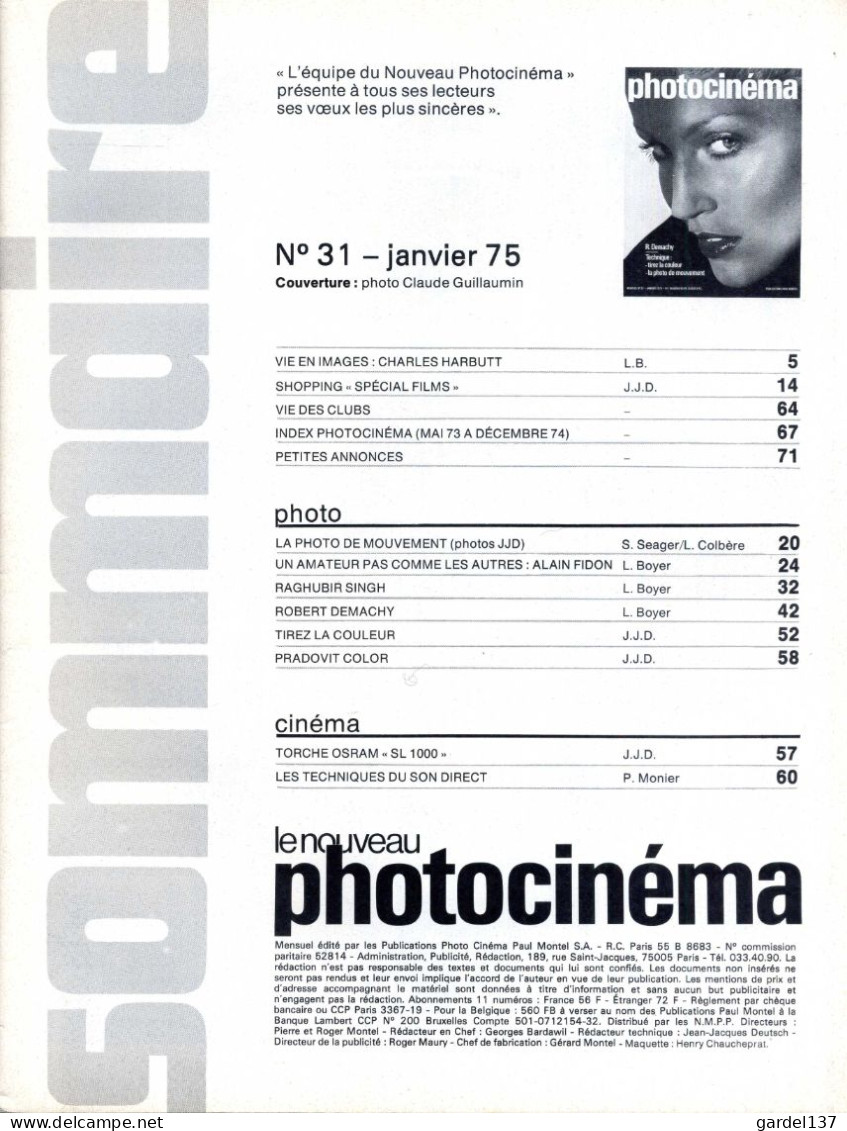 Magazine Le Nouveau Photocinéma N°31 - Film