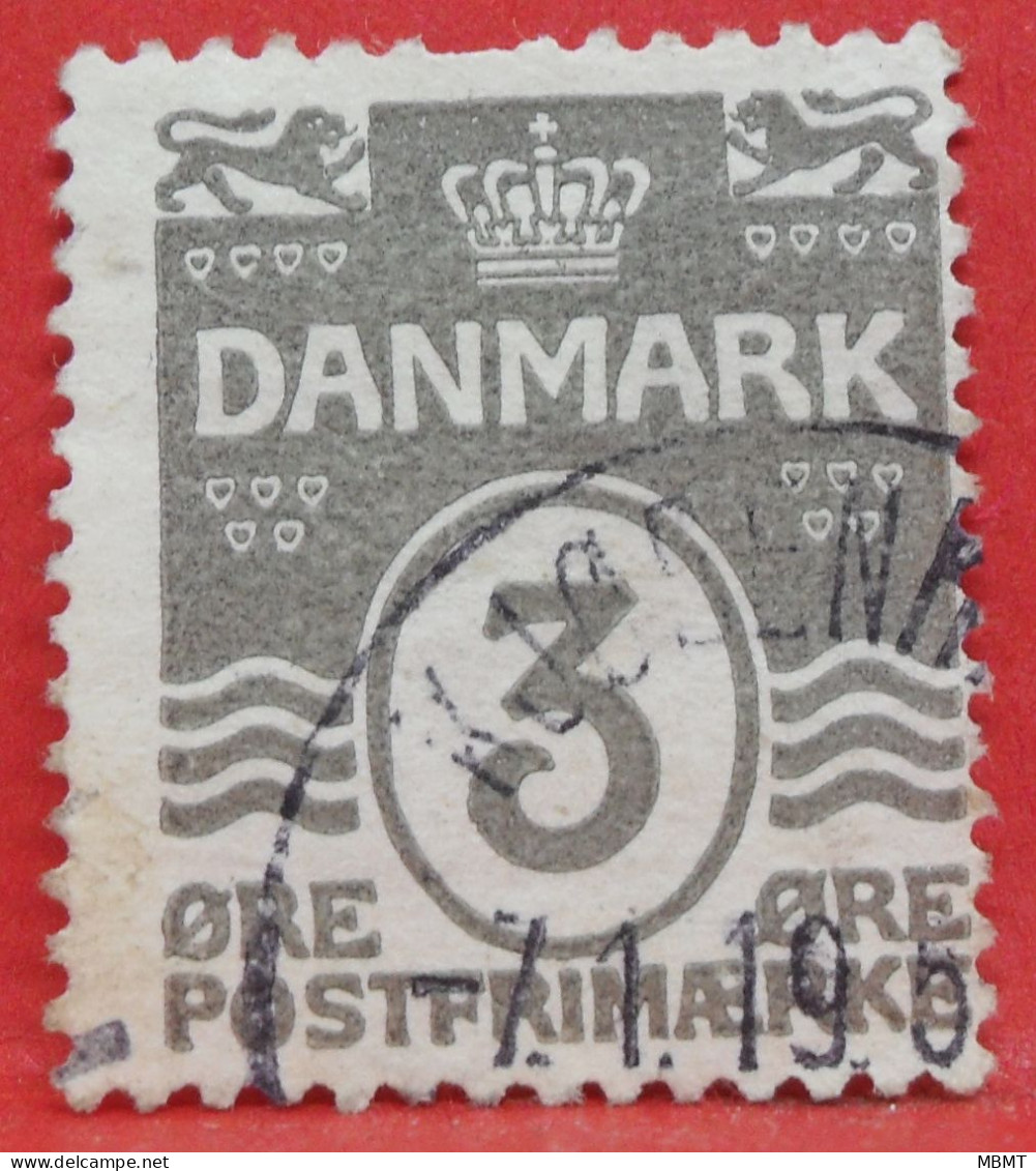 N°51 - 3 Ore - Année 1905 - Timbre Oblitéré Danemark - - Oblitérés