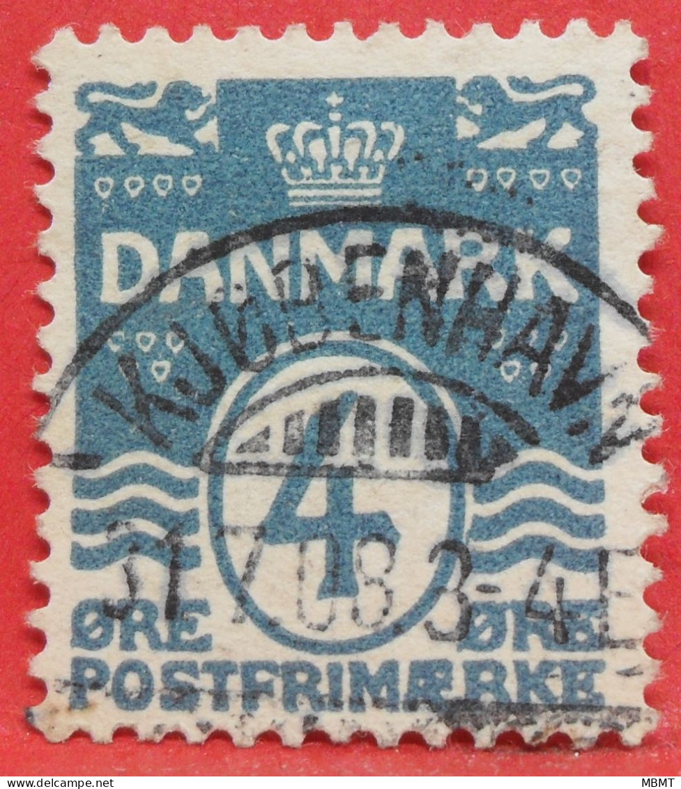 N°52 - 4 Ore - Année 1905 - Timbre Oblitéré Danemark - - Usado