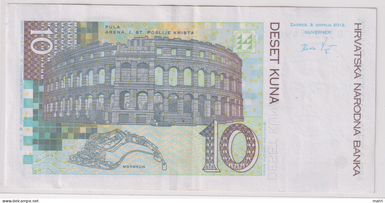 Croatia 10 Kuna 2012 P-38b - Croacia