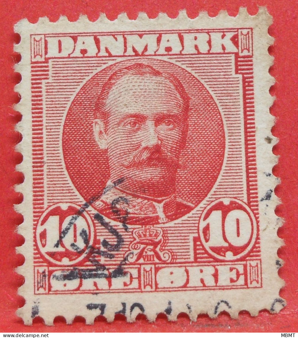 N°55 - 10 Ore - Année 1907 - Timbre Oblitéré Danemark - - Gebraucht